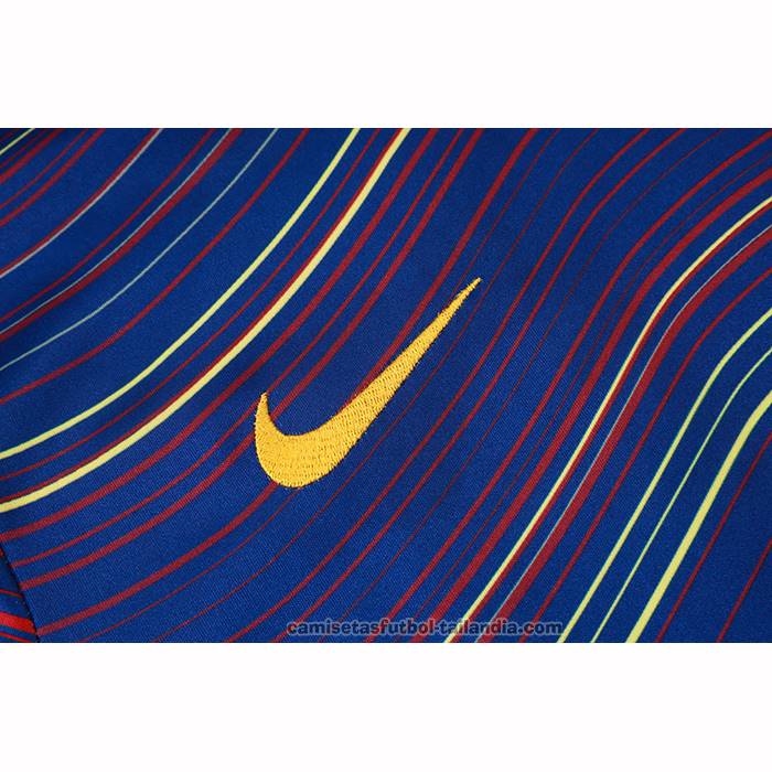 Chandal del Barcelona Manga Corta 25/26 Azul Amarillo - Pantalon Corto